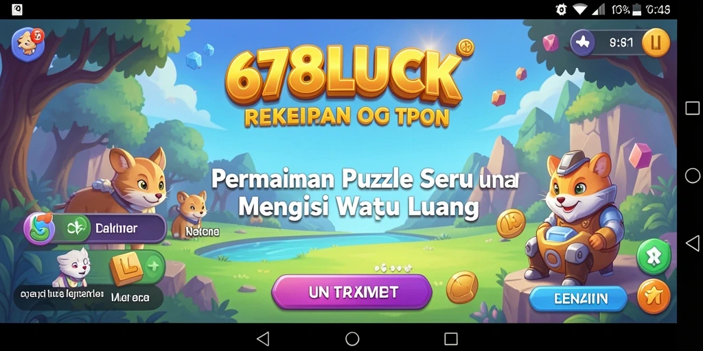 Screenshot utama 678LUCK menampilkan gameplay Puzzle yang seru.