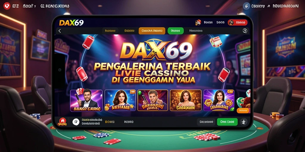 Tampilan gameplay Live Casino yang menegangkan di DAX69.