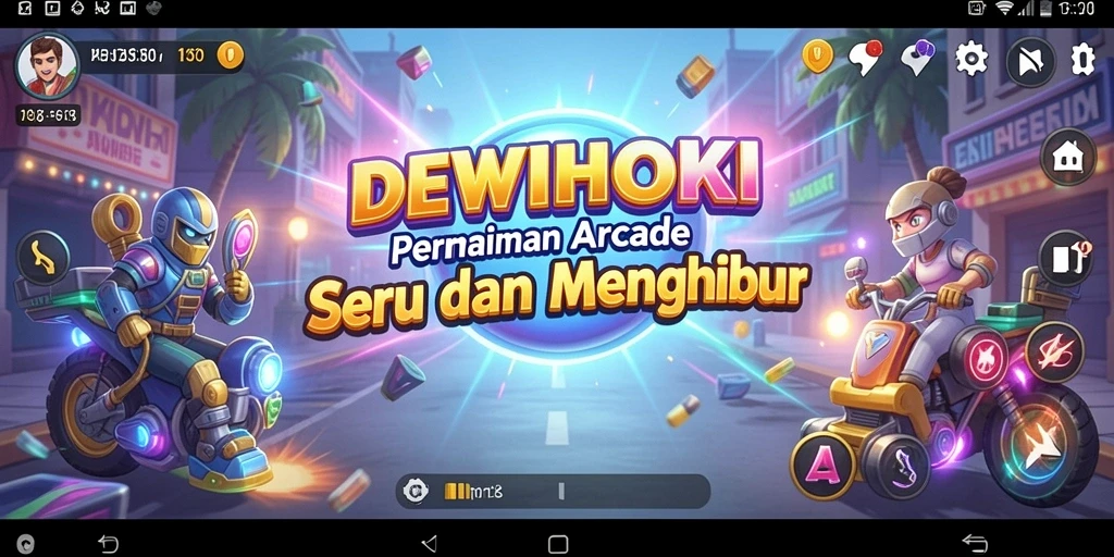 Tampilan gameplay seru DEWIHOKI dalam aksi Arcade.