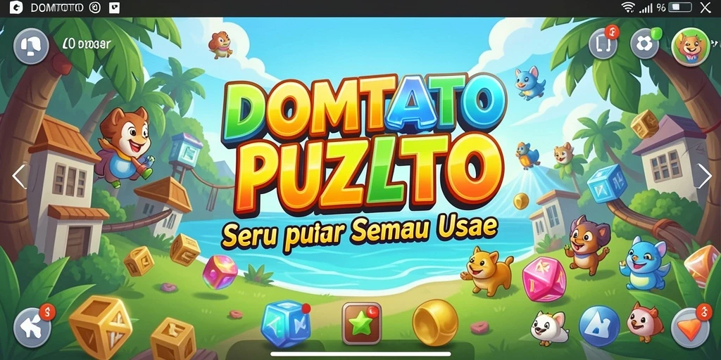 Screenshot dari gameplay DOMTOTO yang menantang dan seru.