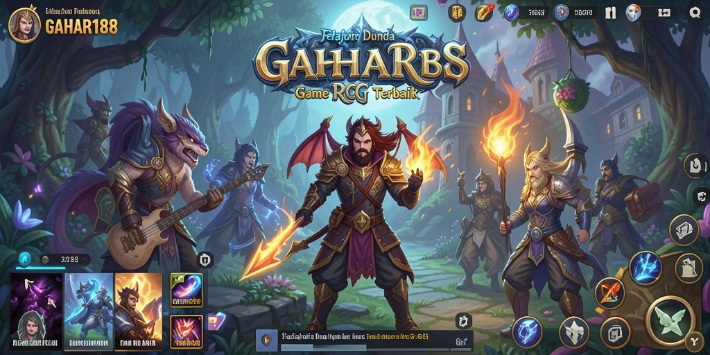 Tampilan gameplay RPG menakjubkan di GAHAR188.