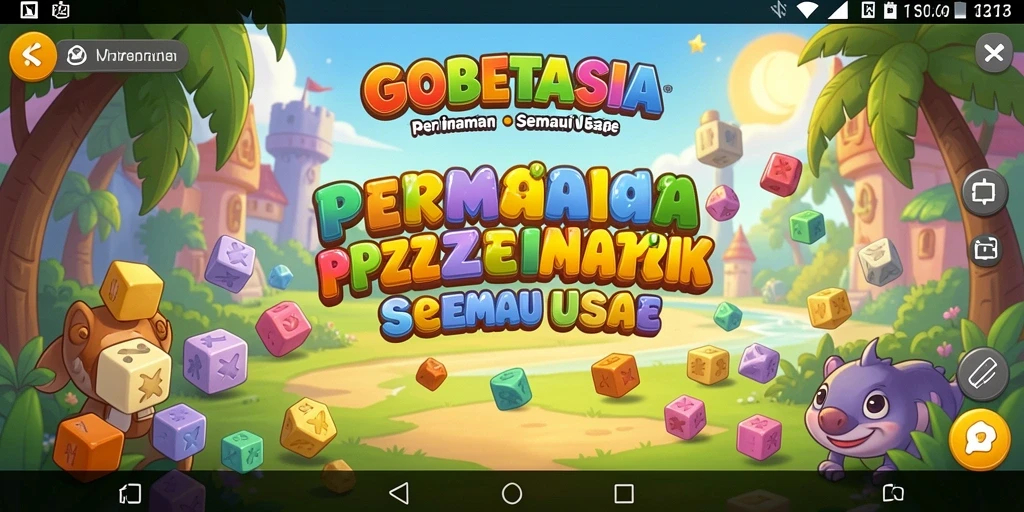Screenshot gameplay GOBETASIA menunjukkan tantangan menarik dalam permainan puzzle.