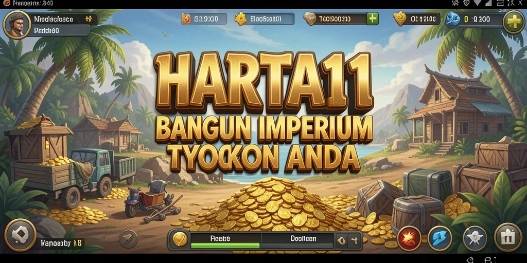 Tampilan gameplay HARTA11 yang menarik dengan elemen Tycoon yang menantang.