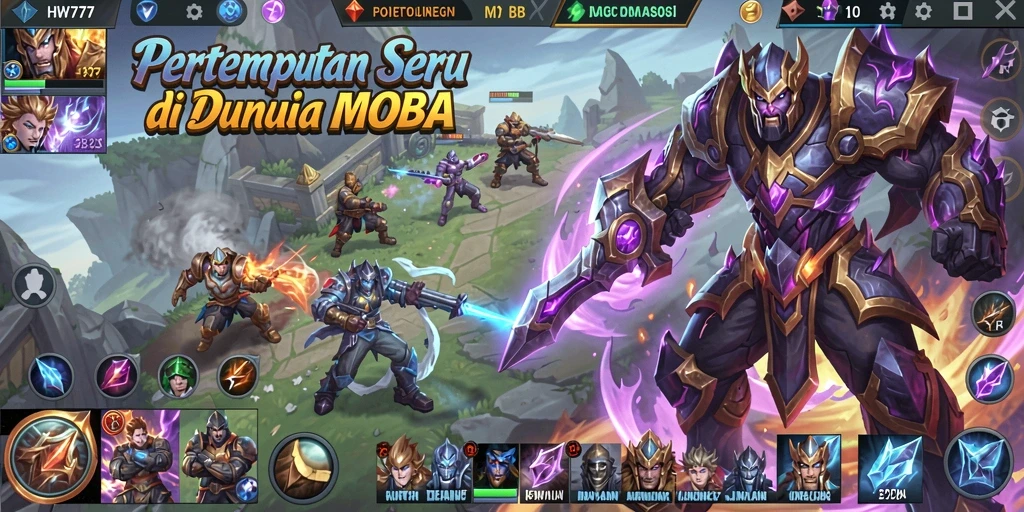 Gameplay seru HW777 dengan pertarungan taktis dan strategi mendalam.