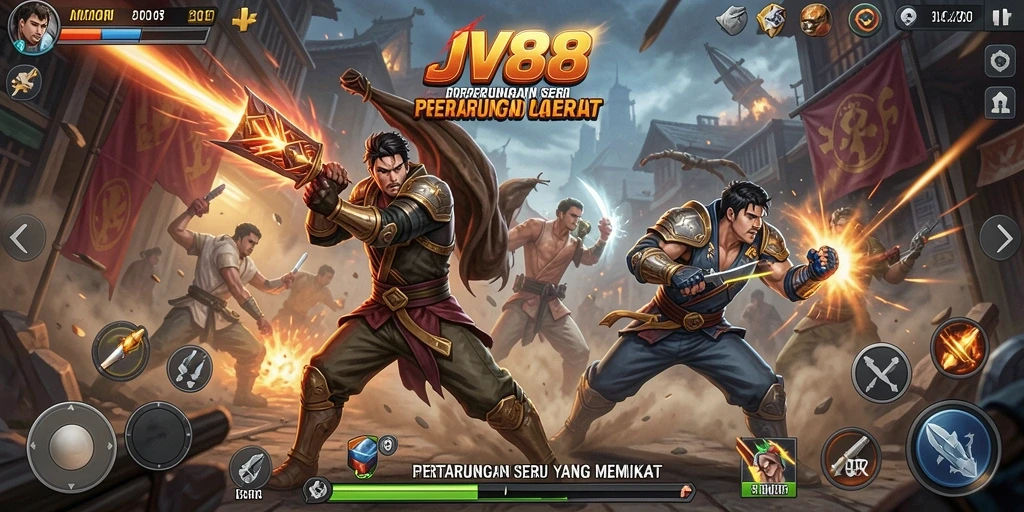 Gameplay seru JV88 dengan pertarungan epik dan grafis menakjubkan.