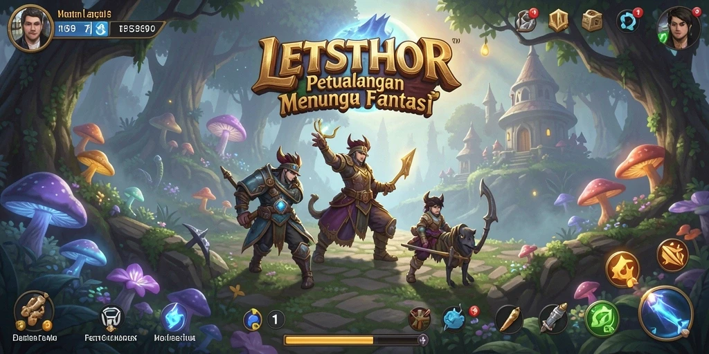 Gameplay LETSTHOR yang penuh aksi di dunia RPG yang menakjubkan.