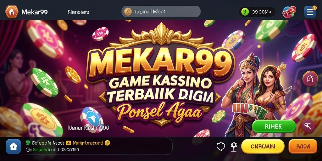 Tampilan permainan kasino yang menarik dan mengasyikkan di MEKAR99.