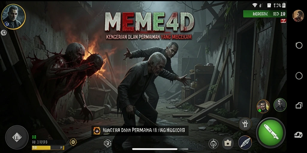 Screenshot menunjukkan momen menegangkan di dalam game Horror.