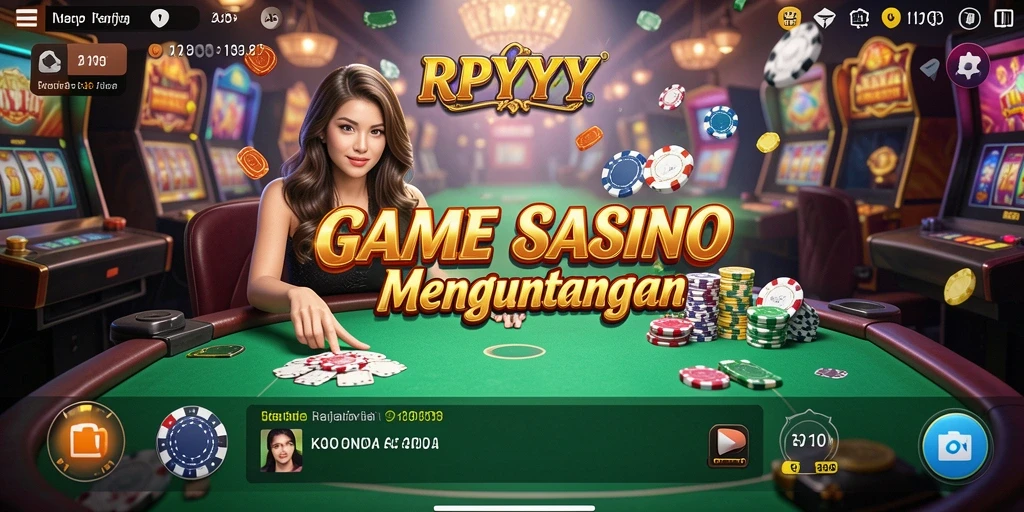 Tampilan gameplay menarik dari RPYYY yang menampilkan aksi Kasino.