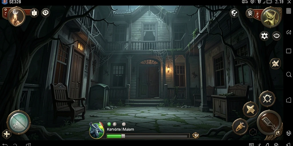 Gameplay SE328 yang menegangkan dan penuh ketegangan di rumah tua.