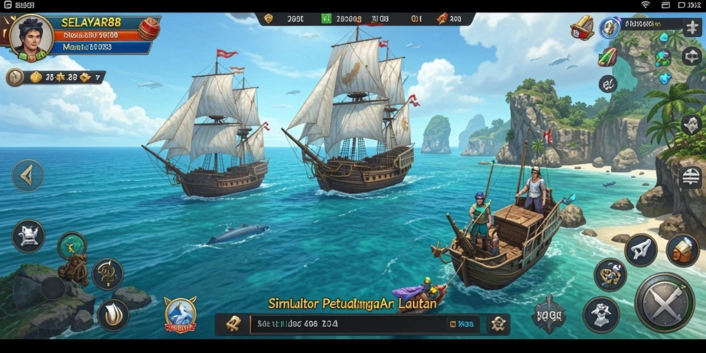 Tampilan menarik dari gameplay SELAYAR88 yang menunjukkan petualangan di lautan.