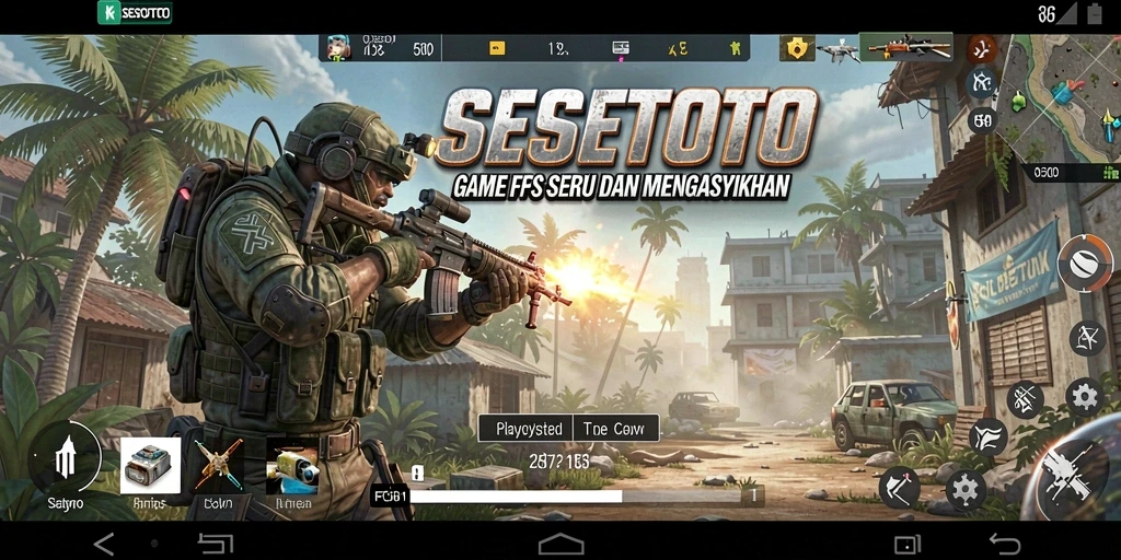 Tampilan gameplay SESETOTO yang menegangkan dengan grafis berkualitas tinggi.