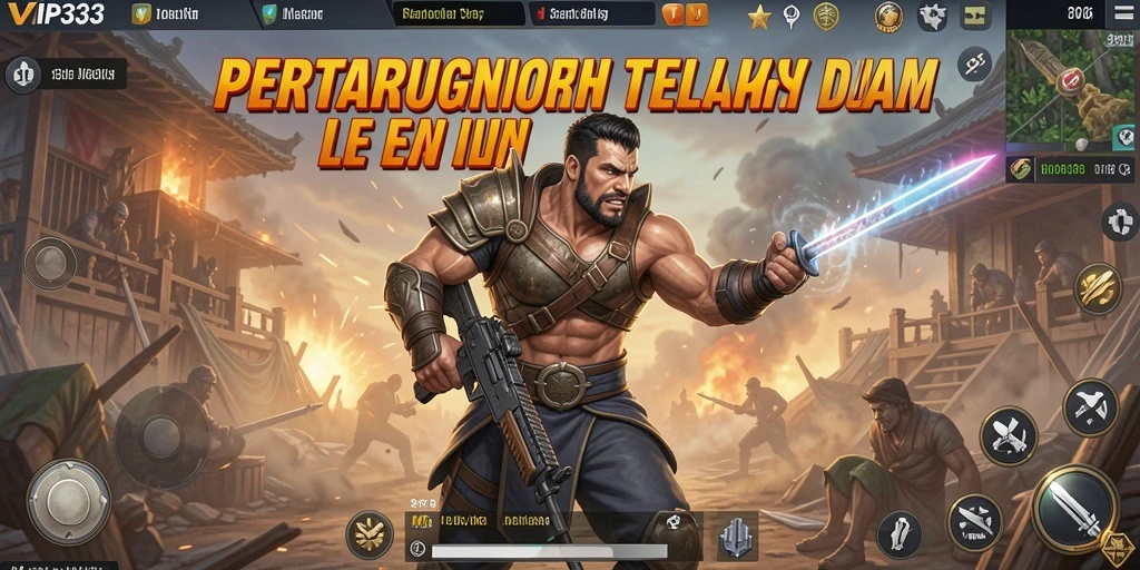Gameplay seru dalam VIP333 dengan aksi Battle Royale yang mendebarkan.